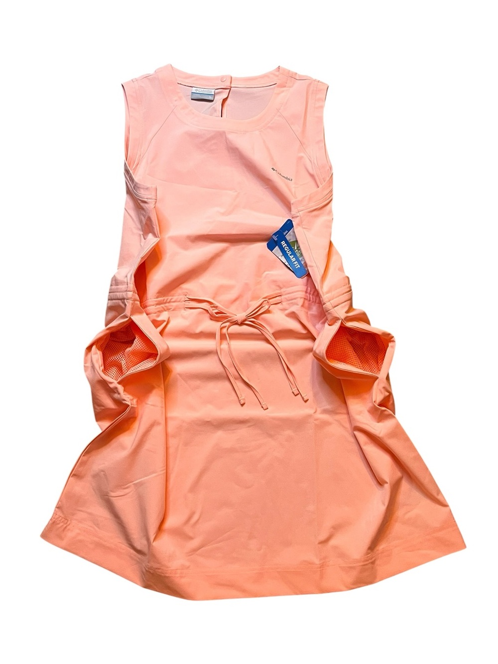 Columbia Women's XL Bogata Bay Dress II With Pockets In Pink Sand New - Picture 10 of 12